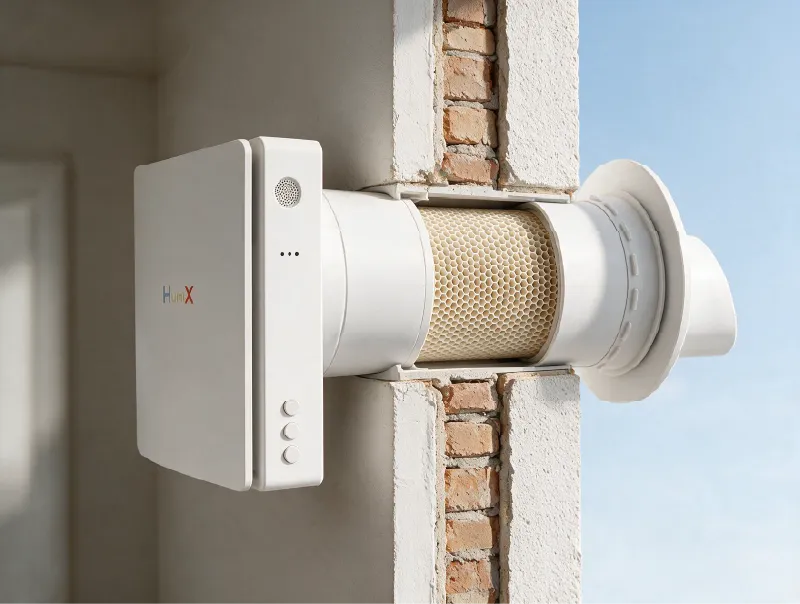 Ventilación descentralizada HUMIX para condensación en Alovera